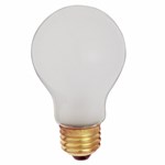 S3927 A19 Incandescent 520 Lumens E26 Medium Base Frosted Shatter Proof Light Bulb ,S3927,SCS3927