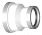 H608-4 Plastic Trends 8 in X 4 in PVC SDR 26 Concentric Increaser Coupling G X G ,