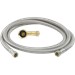 3/8 in. Comp. x 3/8 in. Comp. with 3/4 in. Garden Hose Elbow x 72 in. Braided Stainless Steel Dishwasher Connector - BRAPLS172DW12F