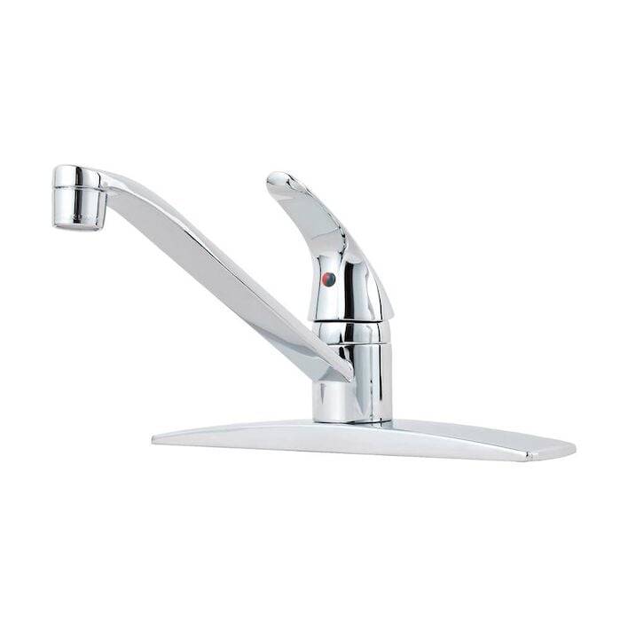 Pfirst Series 1-Handle Kitchen Faucet in Polished Chrome 1 HOLE