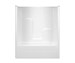 G6004TSR-WHT Aquarius AcrylX White 32 in X 60 in X 72.5 in Right Hand, Above The Floor Rough-In Alcove Tub/Shower Combo - PRAG6004TSRHWH