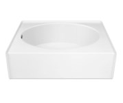 Aquarius GGT 36 TO 60 x 37 AcrylX Alcove Bathtub with Left-Hand Drain in White 794644211938 ,GGT36TOL,GGT36TOLLHWHT,155NS40887,GGT36TO,HAM-GEGT36LHW,GEGT36TO,LHGTUB,GTUB