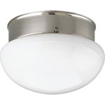 P3408-09 Brushed Nickel One-Light 7-1/2 in Close-to-Ceiling ,P3408-09