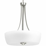 P500030-009 3-100W MED INV PENDANT BRUSHED NICKEL ,P500030-009