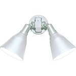 P5203-30 White Two-light Adjustable Swivel Flood Light 