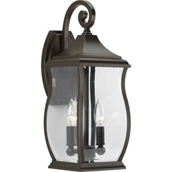 P5693-108 2-60W CAND WALL LANTERN OIL RUBBED BRONZE ,