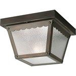 P5727-20 Antique Bronze One-light 7-1/2 In Flush Mount For Indoor/outdoor Use CAT731,P5727-20,785247161249,PRL94572720