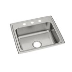 PSR22193 20 Gauge Stainless Steel 22X19.5X7.125 Single Bowl Top Mount Kitchen Sink ,