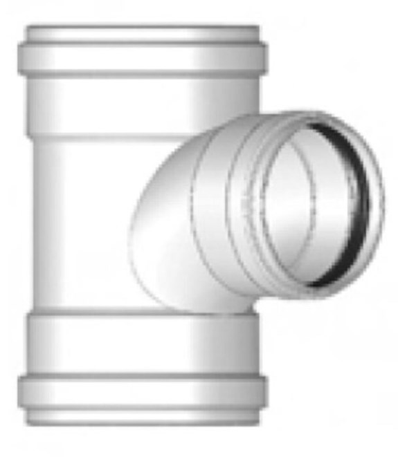 WESTLAKE PIPE & FITTINGS CANADA G1584 8X4 PVC GSK SDR SANITARY TEE