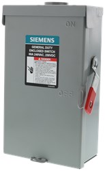 GF222NRA Siemens General Duty Safetly Switch Fuse 2 Pole 3W 240 Volts 60A Nema 3R Series A ,GF222NRA