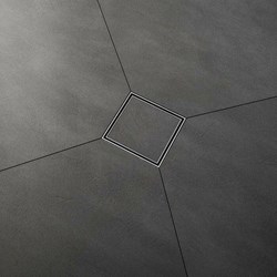 33.500.01 QM Delmar Series Mist Line Point Drain 5 3/4 X 5 3/4 Satin Finish ,33.500.01