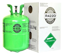 R422D 25LB DAC REFRIGERANT &quot;WARNING HAZARDOUS MATERIAL&quot; ,