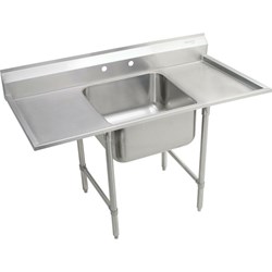 Elkay Rigidbilt Stainless Steel 27" x 29-3/4" x 12-3/4" Floor Mount Single Compartment Scullery Sink w/ Drainboard ,