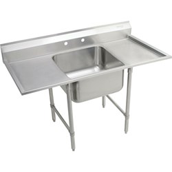 Elkay Rigidbilt Stainless Steel 33" x 29-3/4" x 12-3/4" Floor Mount Single Compartment Scullery Sink w/ Drainboard ,