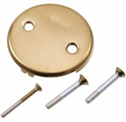 RP43153GL Brizo Luxe Gold Toe-Operated Overflow Plate With Screws ,RP43153GL