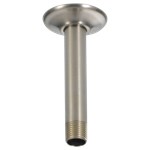 Delta Universal Showering Components: Shower Arm &amp; Flange - Ceiling Mount ,RP61058SS,155NS87492