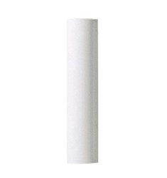 SAT90906  Plastic Candle Cover; White Plastic; 13/16" Inside Diameter; 7/8" Outside Diameter; 6" Height ,
