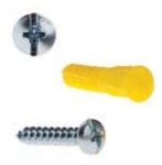 MXK14 Selecta Super Yellow #10 X 1 Screw, 1/4 X 4 Masonry Drill Anchor Kit ,MXK14,78103519526