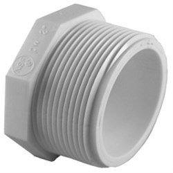 450-015 1-1/2 PVC Plug MPT   SCHEDULE 40 ,