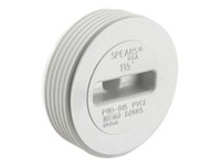 P110-060 6 PVC DWV Flush Cleanout Plug MPT ,