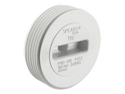 P110-015 1-1/2 PVC DWV Flush Cleanout Plug Mpt ,P110-015,P110-015