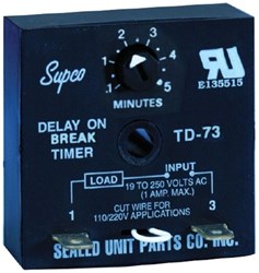 TD73 Supco 1 Amps 19 to 250 Volts Timer ,TD73,TD73,TD73