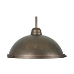 Mp-Cap-Rb 13 Metal Dome Pendant Cover - Frosted Glass - Rb ,MP-CAP-RB,MCAPRB