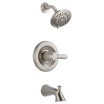 T14438-SS Stainless Delta Lahara Monitor 14 Series Tub &amp; Shower Trim ,