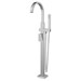 Contemporary Square Freestanding Bathtub Faucet With Lever Handle for Flash&amp;#174; Rough-In Valve - AT184951002