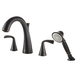 Fluent&#174; Bathtub Faucet With  Lever Handles and Personal Shower for Flash&#174; Rough-In Valve ,012611277122