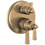 T27856-Cz Delta Dorval Traditional 2-Handle Monitor 17 Series Valve Trim With 3 Setting Diverter 