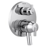 T27859 Delta Trinsic Contemporary Two Handle Monitor 17 Series Valve Trim With 3-Setting Integrated Diverter 