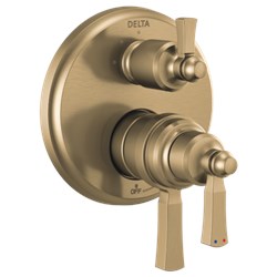 Delta Dorval™: Traditional 2-Handle Monitor 17T Series Valve Trim with 6 Setting Diverter ,