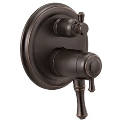 Delta Cassidy™: Traditional 2-Handle TempAssure&#174; 17T Series Valve Trim with 6-Setting Integrated Diverter ,