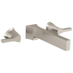 T3574LF-SSWL Delta Stainless Zura Two Handle Wall Mount Bathroom Faucet Trim ,