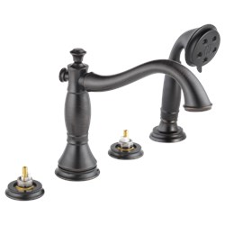 Delta Cassidy™: Roman Tub with Hand Shower Trim - Less Handles ,