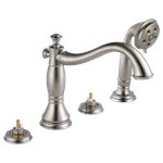 Delta Cassidy™: Roman Tub with Hand Shower Trim - Less Handles ,