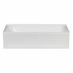 TOPAZ FIBERGLASS BATHTUB WHITE RIGHT HAND 30x60 ,T6030R,RHFT,FTRH