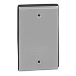 CCB Weatherproof Die Cast Aluminum 1 Gang Blank Cover Device Mounted Gray ,CCB,HUB51730,WPB1,51730,SHL1BCG