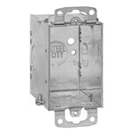 TP672 Steel City 14 Cu In Pre-Galvanized Steel Ear Flush Switch Box ,CW 1/2,SHLGMB1,TP672
