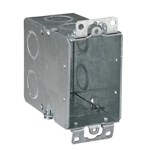 CY 1/2 Steel City 18 Cu In Pre-Galvanized Steel Ear Flush Switch Box ,CY 1/2,HUB590,CY12,SHLTP252