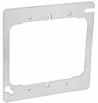 TOPAZ 52C20A 4 Inch Square DEVICE RING 2 GANG FLAT 785592520401 ,