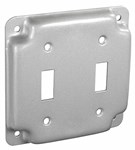 G1936 4 Inch Square EXPOSED WORK COVER (2) TOGGLE ,
