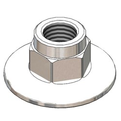 BL-4250-06 LF Lab Panel Flange with 1/2 NPT Female Inlet and 3/8 IPS Female Outlet ,BL-4250-06,BL425006