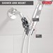 Delta Universal Showering Components: Adjustable Shower Arm Mount for Hand Shower - DELU3401PK