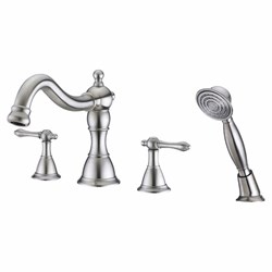 UF65043 Brushed nickel ULTRA Prime Collection Two Handle Roman Tub Faucet With Hand Shower ,