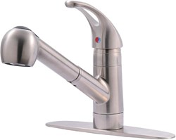 UF12003 Stainless steel ULTRA Single Handle Kitchen Faucet With Pull Out Spray ,UF12003,15590046