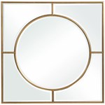 Uttermost Stanford Gold Square Mirror ,