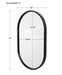 Uttermost Varina Minimalist Black Oval Mirror - UTT09735