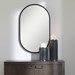 Uttermost Varina Minimalist Black Oval Mirror - UTT09735